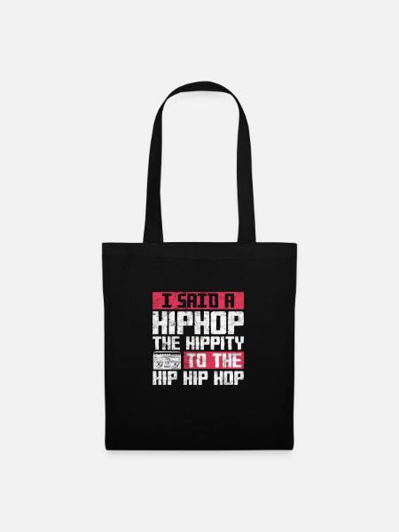 Hip Hop - Stoffbeutel - Schwarz