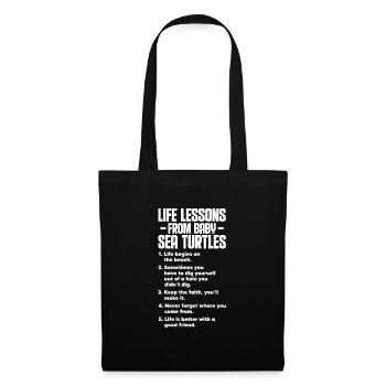 Turtle Turtle Sea Sea Creatures Gift - Tote Bag - black - Front