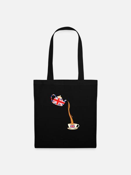 United Kingdom UK England Grossbritannien Geschenk - Stoffbeutel - Schwarz