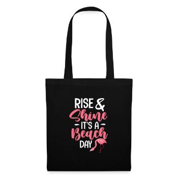 Flamingo Pink Bird Zoo Summer Holiday Gift - Tote Bag - black - Front