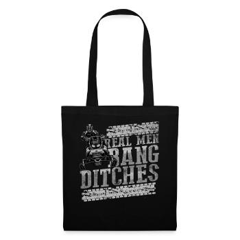 Real Men Bang Ditches Snowmobile - Tote Bag - black - Front