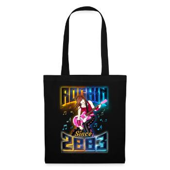 Rockin depuis 2003 Fan de musique rock 19e anniversaire - Sac en tissu - noir - Devant