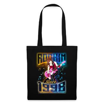 Rockin depuis 1998 Fan de musique rock 24e anniversaire - Sac en tissu - noir - Devant