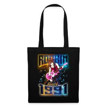 Rockin Since 1991 Fan de musique rock 31e anniversaire - Sac en tissu - noir - Devant