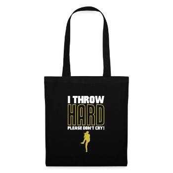 Joueur de softball Baseball Sport Pitcher Cadeau - Sac en tissu - noir - Devant