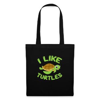Turtle Turtle Sea Sea Creatures Gift - Tote Bag - black - Front
