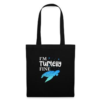 Turtle Turtle Sea Sea Creatures Gift - Tote Bag - black - Front