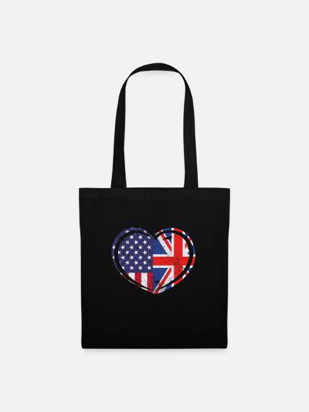 Royaume-Uni États-Unis - Sac en tissu - noir