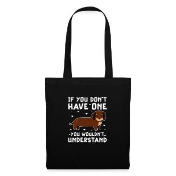 Dachshund Dog Dogs Dachshund Teckel Gift - Tote Bag - black - Front