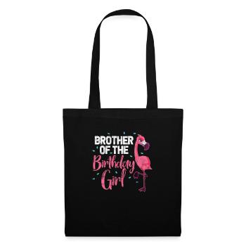 Flamingo Birthday Brother - Tote Bag - black - Front