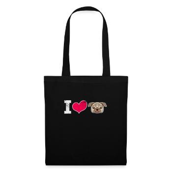 Carlin - Sac en tissu - noir - Devant
