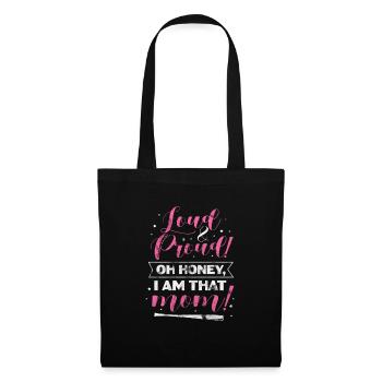 Mère de softball - Sac en tissu - noir - Devant