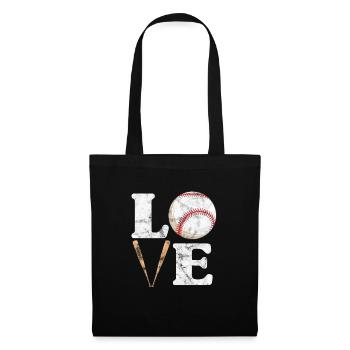 Softball - Sac en tissu - noir - Devant