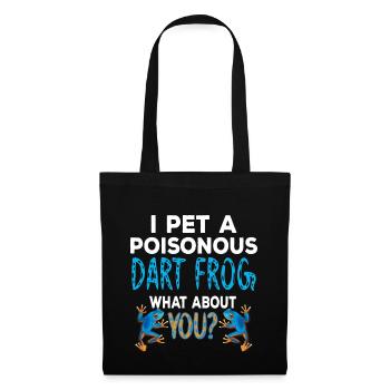 Je caresse une grenouille venimeuse - Sac en tissu - noir - Devant