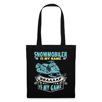 Motoneige Braaaap est mon jeu de motoneige - Sac en tissu - noir - Devant