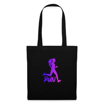 Courir - Sac en tissu - noir - Devant