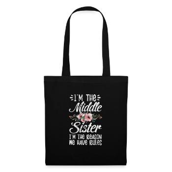 Soeur Frère Frère Famille Cadeau - Sac en tissu - noir - Devant