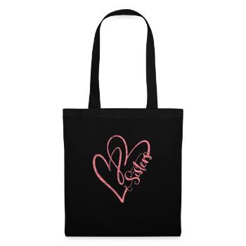 Soeur Frère Frère Famille Cadeau - Sac en tissu - noir - Devant