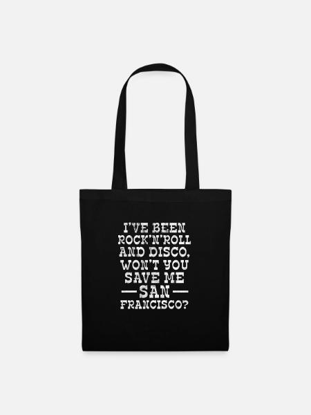 San Francisco Golden Gate California Gift - Tote Bag - black