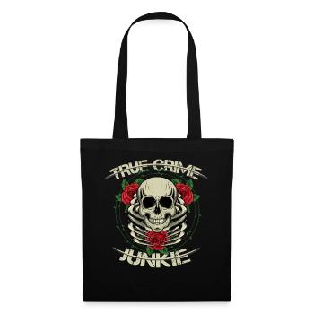 True Crime Junkie - Stoffbeutel - Schwarz - Vorne