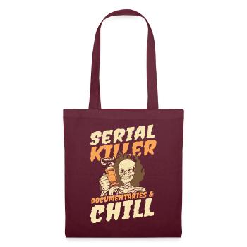 Serial Killer Documentaties et Chill - Sac en tissu - bordeaux - Devant