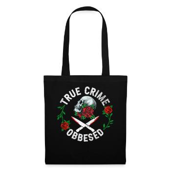 Obsédé par le vrai crime - Sac en tissu - noir - Devant