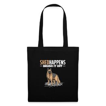 Deutscher Schäferhund - Stoffbeutel - Schwarz - Vorne