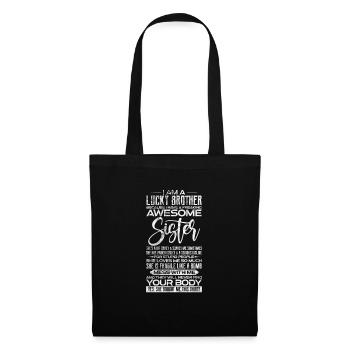 Sister Brother Siblings Family Gift - Tote Bag - black - Front