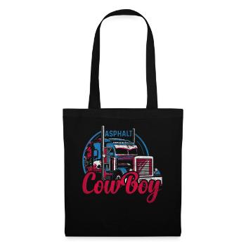 Asphalt Cowboy Cool Truck Driver Design - Sac en tissu - noir - Devant