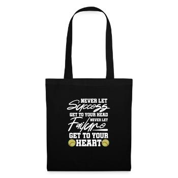 Softball Spieler Baseball Sport Pitcher Geschenk - Stoffbeutel - Schwarz - Vorne