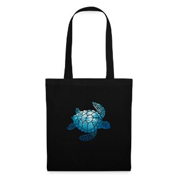 Tortue - Sac en tissu - noir - Devant