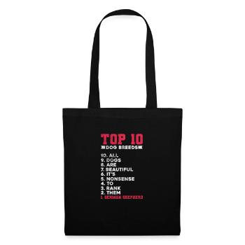 German Shepherd Dog Pet Dogs Gift - Tote Bag - black - Front