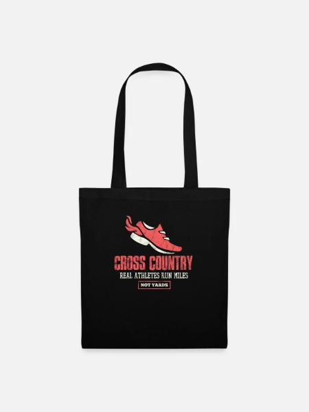Laufen Läufer Jogging Joggen Läuferin Geschenk - Stoffbeutel - Schwarz
