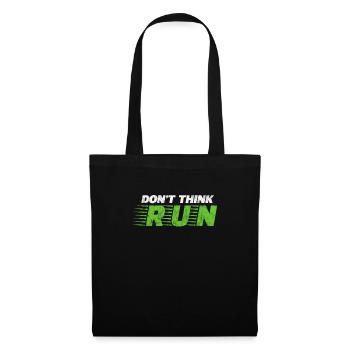 Running Runner Jogging Jogging Runner Cadeau - Sac en tissu - noir - Devant