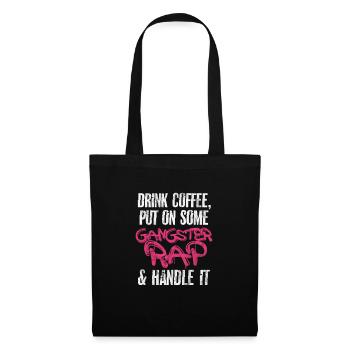 Café Rap - Sac en tissu - noir - Devant