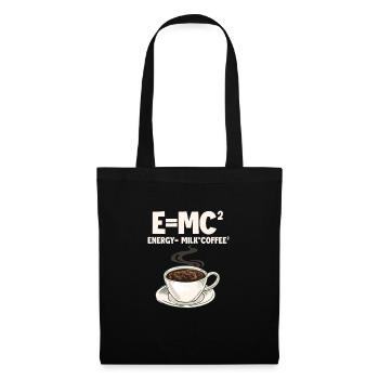 Kaffee Koffein Espresso Barista Geschenk - Stoffbeutel - Schwarz - Vorne