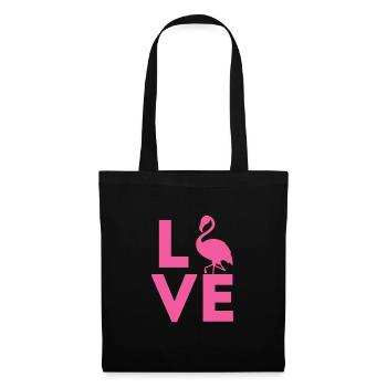 Flamingo Pink Bird Zoo Summer Holiday Gift - Tote Bag - black - Front