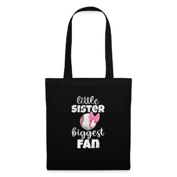 Baseball Sister Brother Siblings Gift - Tote Bag - black - Front