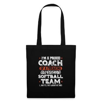 Softball Coach - Tote Bag - black - Front