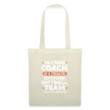 Entraîneur de softball - Sac en tissu - nature - Devant