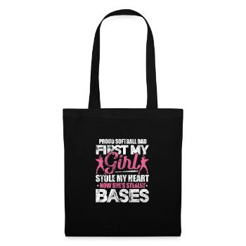 Softball - Sac en tissu - noir - Devant