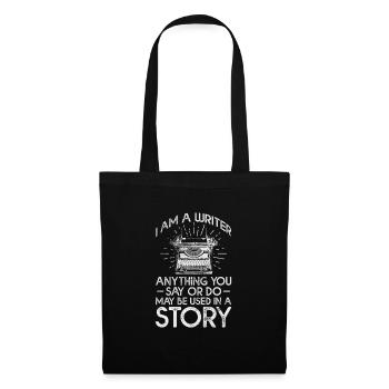 Author Authors Writer Book Gift - Tote Bag - black - Front