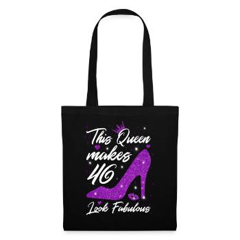 This Queen makes 46 look Fabulous 46th Birthday - Tote Bag - black - Front