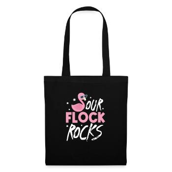 Flamingo Pink Bird Zoo Summer Holiday Gift - Tote Bag - black - Front