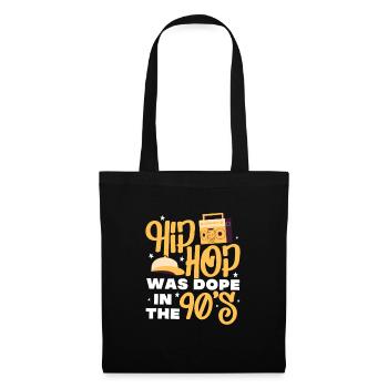 90er Hip Hop Rap Musik Hiphop Classics Geschenk - Stoffbeutel - Schwarz - Vorne