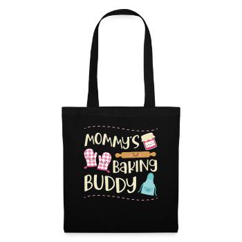 Drôle de conception de cuisson pour enfants de style kawaii - Sac en tissu - noir - Devant