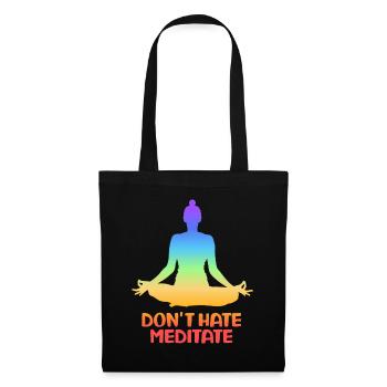 Don't Hate Meditate Yoga - Tote Bag - black - Front