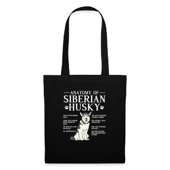 Husky Dog Dogs Siberian Husky Gift - Tote Bag - black - Front