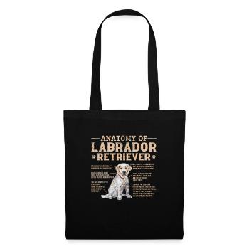 Labrador - Stoffbeutel - Schwarz - Vorne