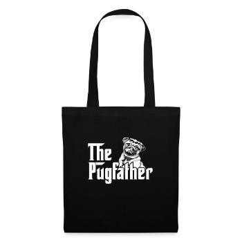 Carlin Chien Chien Ami Pet Pug Pug Pug Cadeau - Sac en tissu - noir - Devant